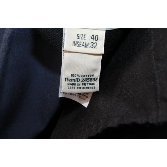 LL Bean Lakewashed Stretch Khakis Slim Fit Straight Leg Storm Gray 40x32 - Picture 8 of 11